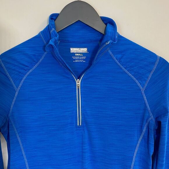 Kirkland Signature Women’s Athletic 1/4 zip top jacket Size Small Royal blue - Picture 2 of 8